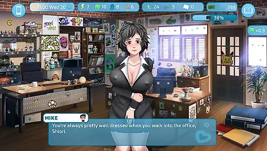 Aşk ve seks ikinci aşama: büyük memeli Asyalı sekreter şaplak atmak istiyor bölüm 15