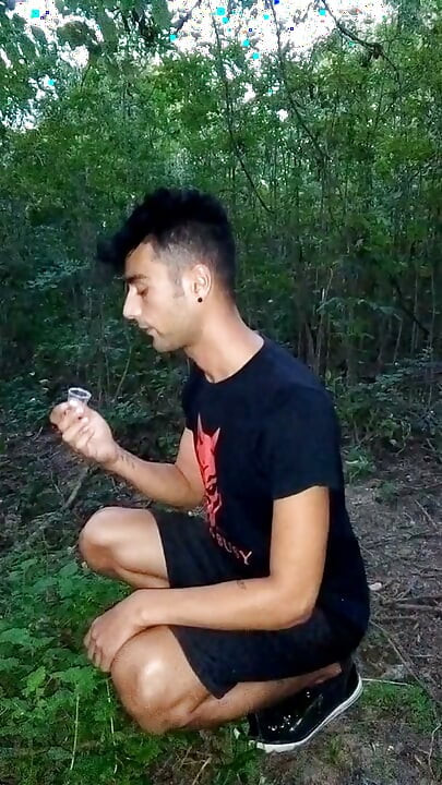 Eating Own Cum From Glass