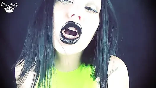 Siyah parlak dudaklardan öpücükler asmr 31 talimatı