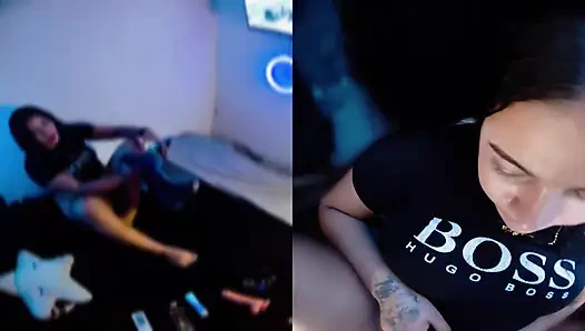 Cummy Bear POV Deepthroat Thick and Sexy Latina