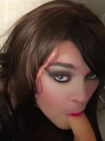 Blowing my favorite dildo