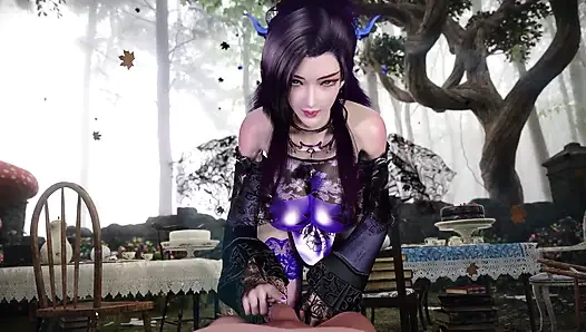 Kremsi amcık ve içine büyük boşalma