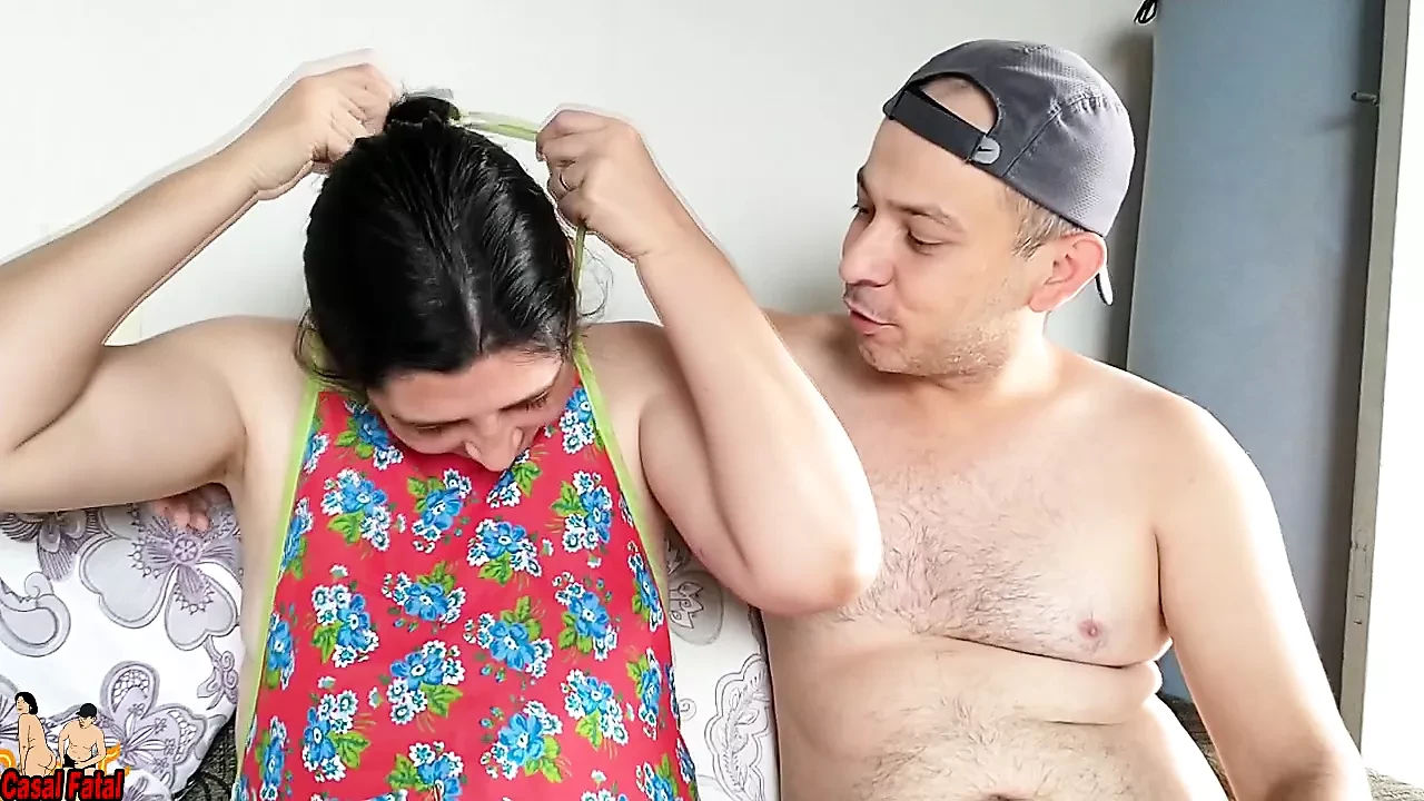 Naughty housewife humiliates her cuckold of small penis.
