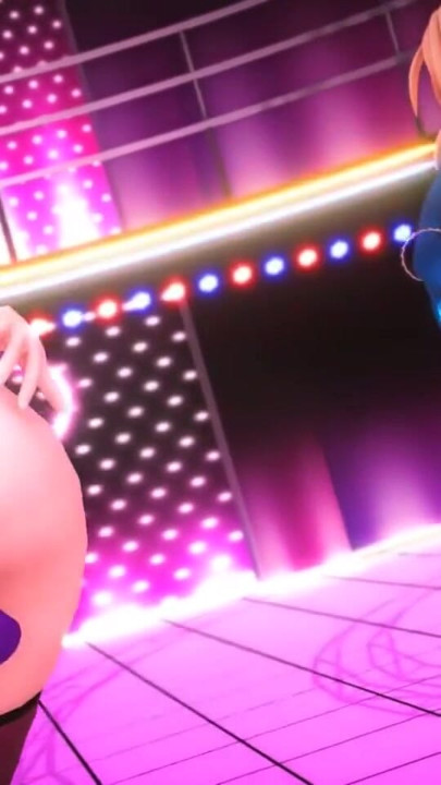 Kizuna AI & Mirai Akari Tujuan Panggilan tugas seks cosplay imut keras hentai 3d mmd r18 | Klip 1