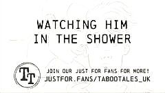 Gay Audio Fantasy: Jerking off while he's in the shower