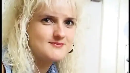 Blonde german MILF in solo act