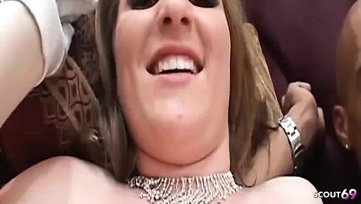 Blonde Big Titted MILF Kenzie Kyle Fucked by a BBC in a Villa Interracial