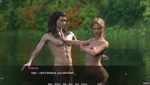 Step Sister Having Fun With Stepbro In The Lake Water