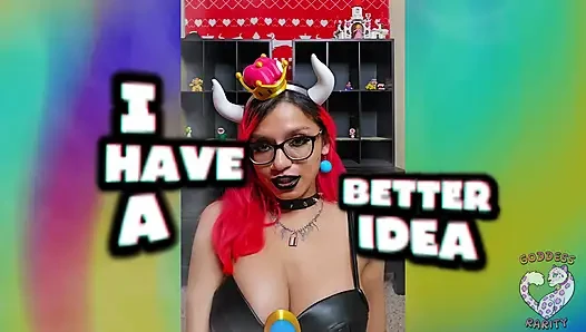 Богиня Rarity обожает делать Марио минет в качестве Bowsette