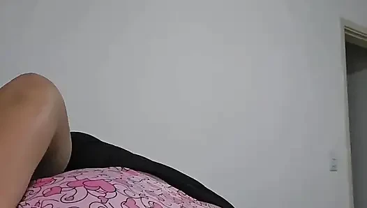 I Like to Show off Like This on Live Streams with Shorts Punched in the Ass