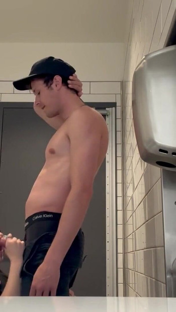 Must-share moment from "Teen Catches Stranger Looking Up Her Skirt And FUCKS Him In The Restroom"