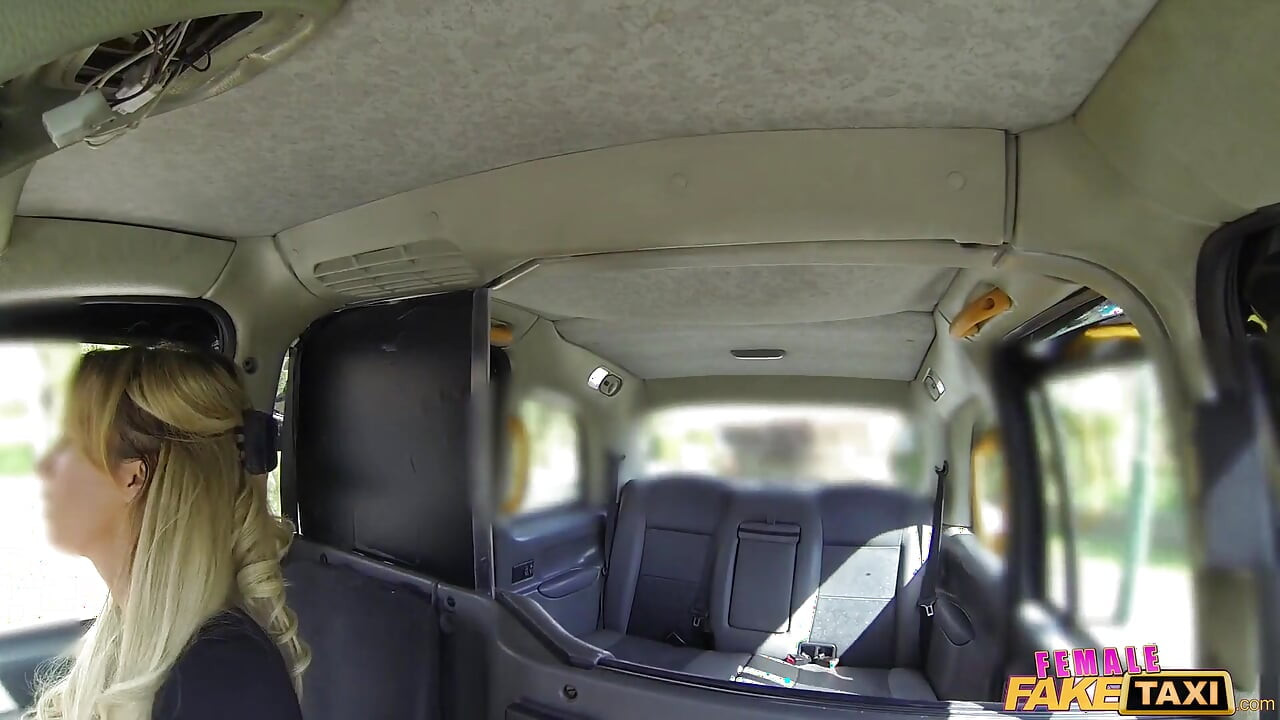 Female Fake Taxi - Blonde Blonde Cab Driver Gives a Hot Blowjob & Takes a Hardcore Missionary Pounding