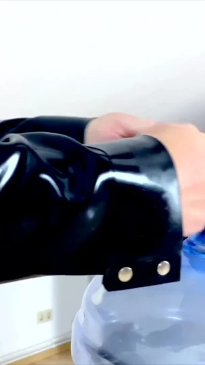 Spectacular moment from "Dominatrix Mistress April - vacuumized and sealed slave"