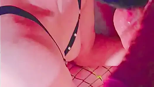 A Nighthore with 2 Phat Lips and thick Cum Stringers