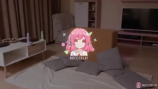 Anime Fan Girl Masturbates in Full Cosplay