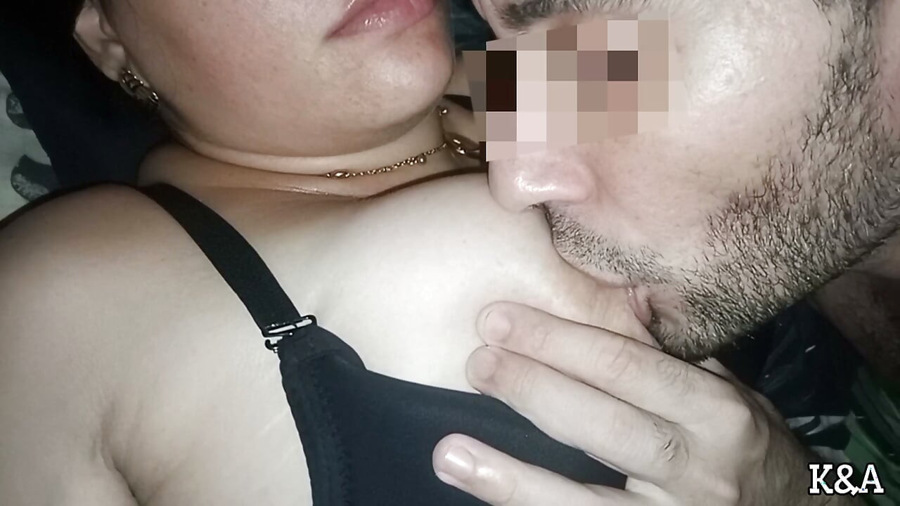 My husband gets very happy every time he plays with my nipples and sucks my big natural tits