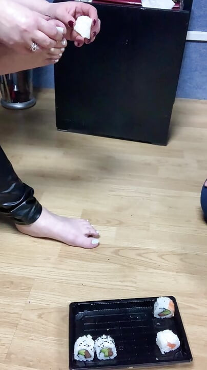 He Takes His Meal Thanks to My Feet...