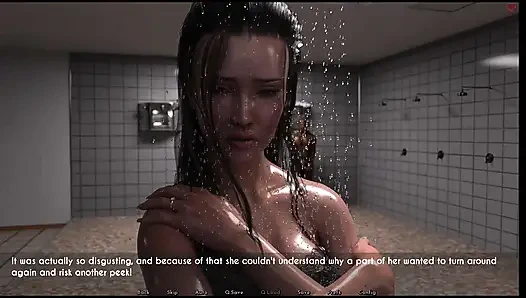 Dylan wanted to shower where Sophia bathed went to common shower he got a big dick