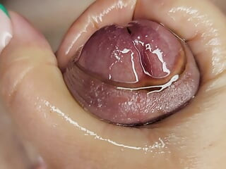 Close up handjob, Sensual oily handjob female perspective