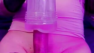 Fer Sissy Handjob Flashlight Cum, Lingerie, Flashlight, Compilation