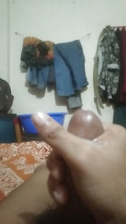 I did a handjob at home.