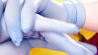 Asmr Video mit medizinischen Nitrile Handschuhen (arya Grander)