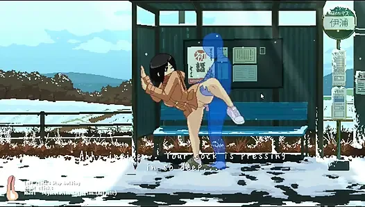 Хентай игра - секс на улице с горячей крошкой - полная коллекция CG