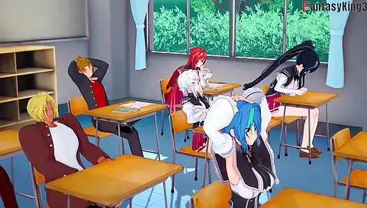 Rias Gremory invites me to have sex after class - DXD NTR Madness