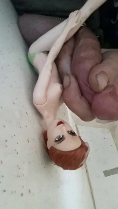 Cute redhead gets a facial