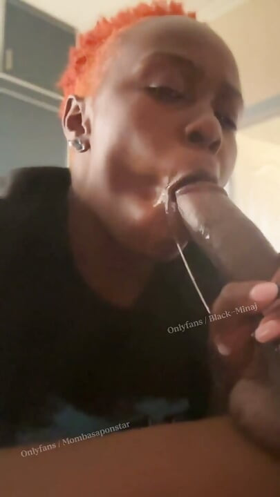 Blackminaj 입에 젖을 짜게 만든 펠라 작업(독점)