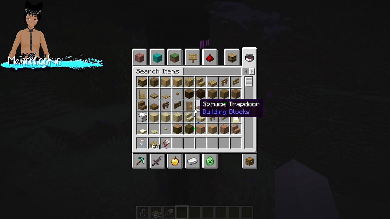 Minecraft mod Needs of Nature - Steve and alex masturbating and showing off some features! Like Cum!