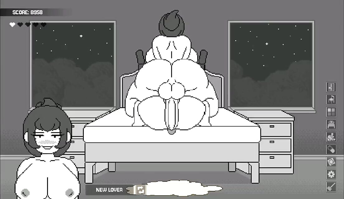 The most crazy futanari game - wife's bedroom gameplay