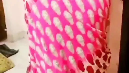 A cuckold husband admires the beauty of his sexy Desi wife after asking her to wear a saree.