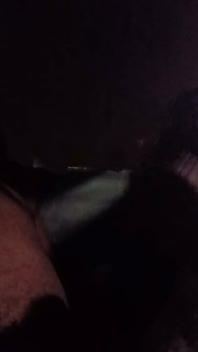 Masturbating in tent at night