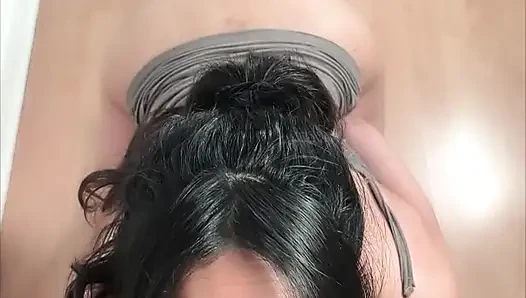 Intense POV Blowjob - Deepthroat Dildo with Lots of Spit & Moaning