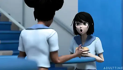 Kampus seks hentai episode 8 - sahabat toket besar latihan scissoring bareng-bareng di universitas seks hentai