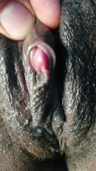 Black street pussy and clit