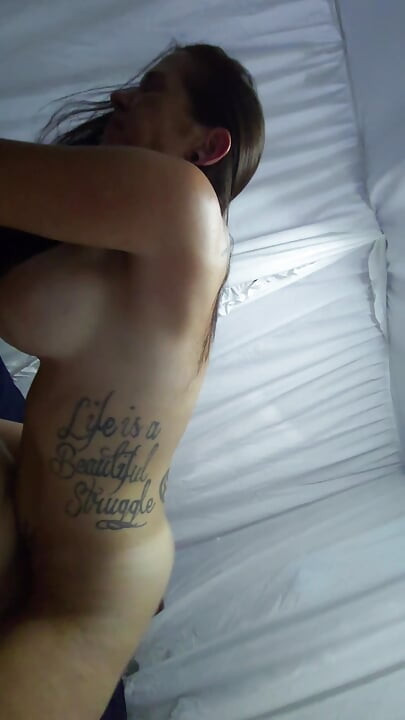 Horny stepmom takes advantage of stepson.