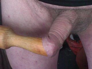 Foreskin with wooden rolling pin