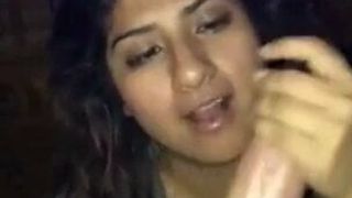 Indian Suck Big White Cock with facial