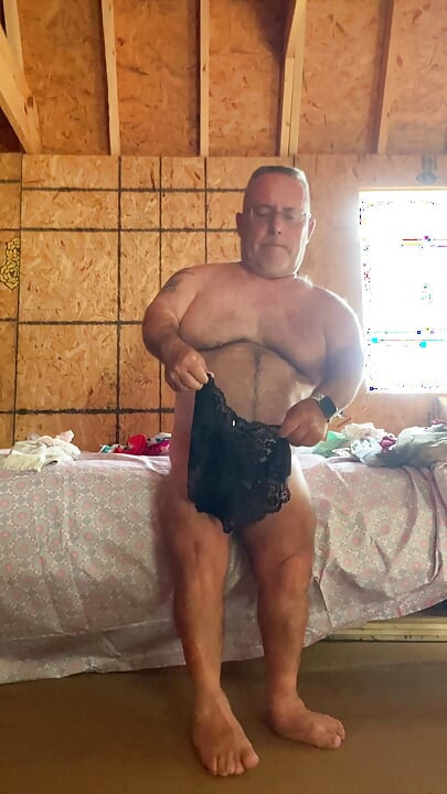 Mark Fletcher hard cock and panty show
