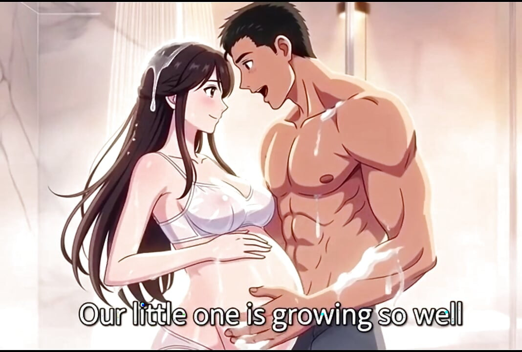 Shower sex husband helping wash Ayesha's pregnant body
