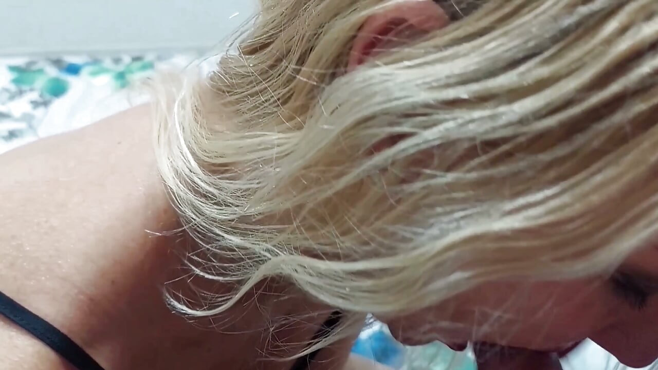 Mature Blonde Wife Enjoys Oral Sex