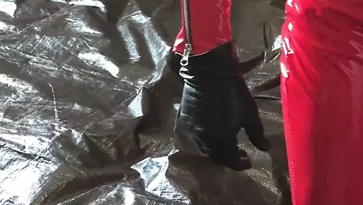Vinyl Inflatable porn video – leather latex and vinyl