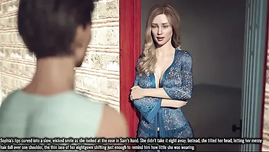 Awam azdırıyor - Sophia kocasının arkasından Sam için tamamen çıplak soyunuyor