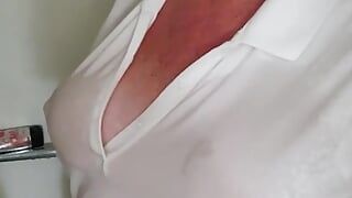 Wet Polo T Shirt Shower Squirt Cougar