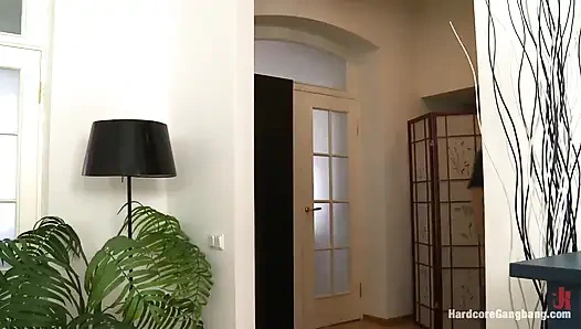 Busty Cop Investigates Noise Complaint and Ends up Gangbanged!