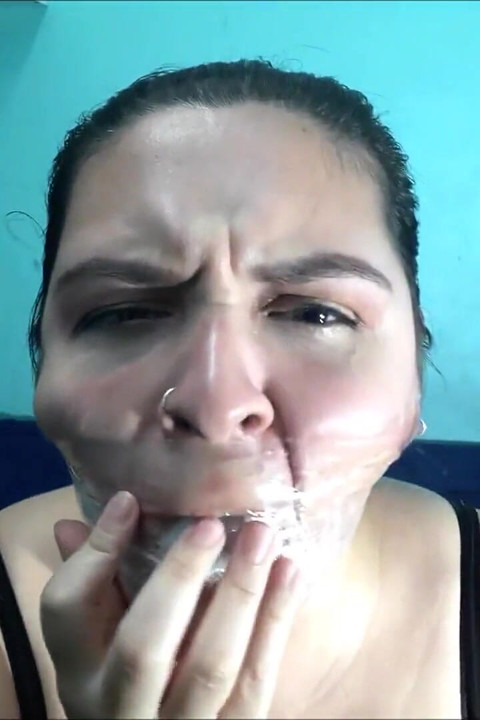 Latina Neighbor Girl: Gagged for the First Time (and She Liked It!)