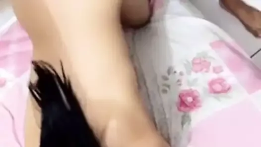 girlfriend enjoying the first anal