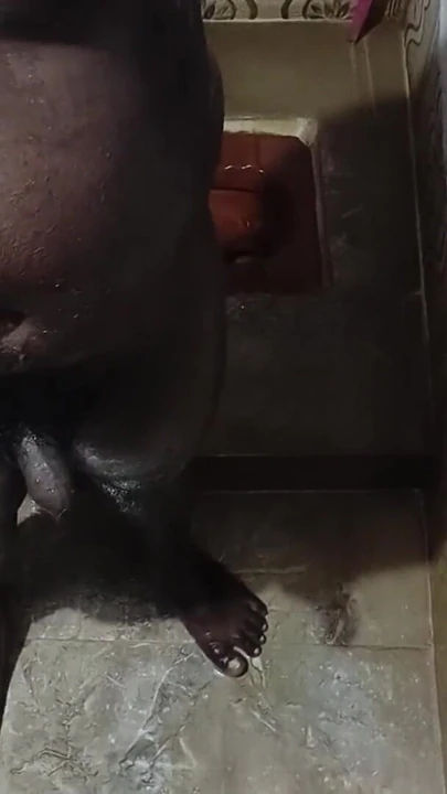 Thrilling moment from "shower bathing and handjob cum"